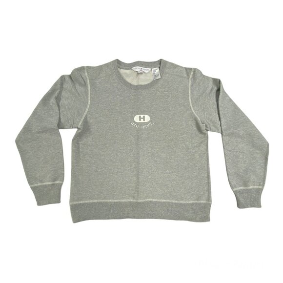 tommy hilfgier Other - Vintage Tommy Hilfiger Athletics Spell Out Logo H Gray Sweatshirt Size Medium